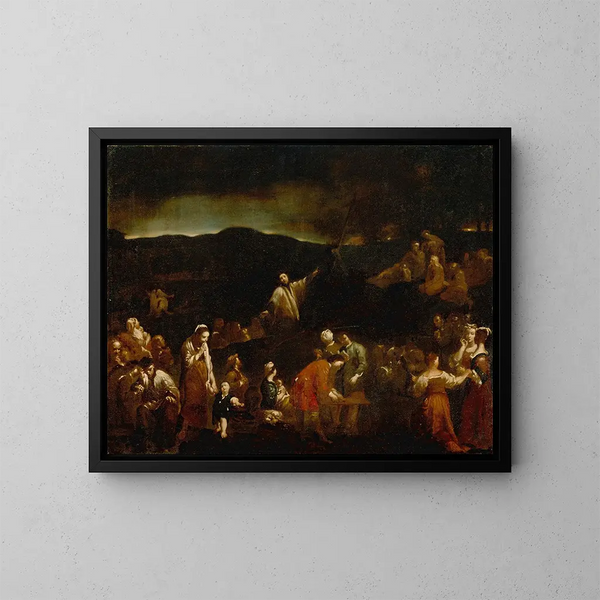 La Mission - Giuseppe Maria Crespi — indrammet kunstværk på væggen