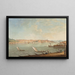 Vue du Bosphore med Istanbul og Galata-tårnet i baggrunden - Giuseppe Maria Terreni — indrammet kunstværk på væggen