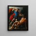 Saint Michel vainquant Lucifer - Giuseppe Marullo — indrammet kunstværk på væggen