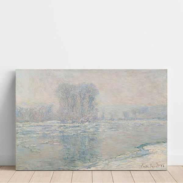 Reproduktion af maleriet Glaçons, Effet Blanc - Claude Monet