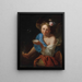 En allegori af Skæbnen - Godfried Schalcken — indrammet kunstværk på væggen
