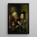 Chacun son goût - Godfried Schalcken — indrammet kunstværk på væggen