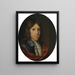 Portrait af en mand - Godfried Schalcken — indrammet kunstværk på væggen