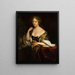 Portrait af Isabelle Agneta Deutz - Godfried Schalcken — indrammet kunstværk på væggen