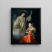L'Annonciation - Godfried Schalcken — indrammet kunstværk på væggen