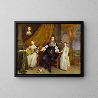 Gonzales Coques - A Gentleman with his two Daughters.webp