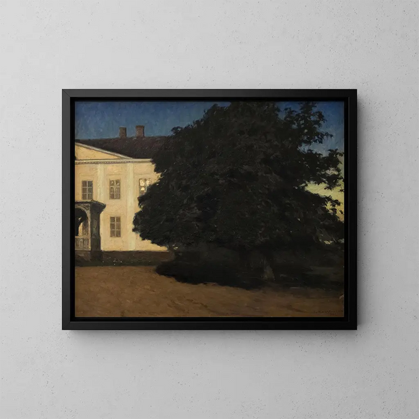 Le Manoir - Gottfrid Kallstenius — indrammet kunstværk på væggen