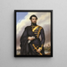 Charles XV 1826-1872 Konge af Sverige - Gotthelf Rudolf Asel — indrammet kunstværk på væggen
