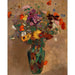 Reproduktion af maleriet af stor buket vilde blomster - Odilon Redon