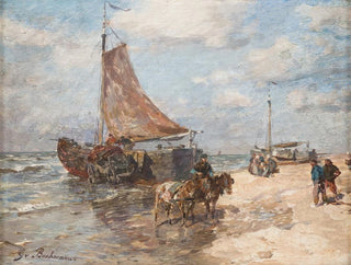 Gregor von Bochmann - Fisher on the beach of Katwiyk.webp