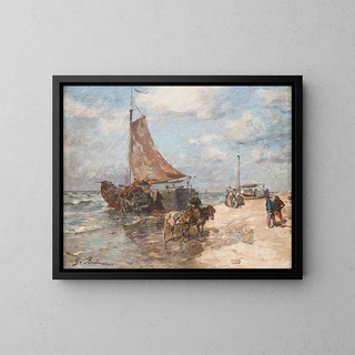 Gregor von Bochmann - Fisher on the beach of Katwiyk.webp
