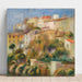 Reproduktion af maleriet af gruppe af huse på en bakke - Pierre-Auguste Renoir
