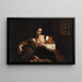 Caritas Romana - Guercino — indrammet kunstværk på væggen
