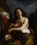 David-maleri med Goliaths hoved - Guercino — visning af kunstværket