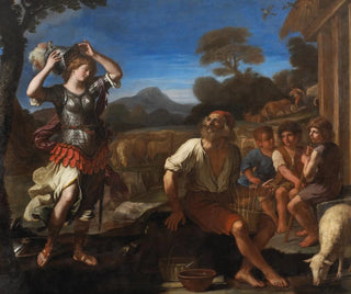 Erminia og hyrderne - Guercino — visning af kunstværket