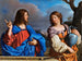 Jesus og den samaritanerske ved brønden - Guercino — visning af kunstværket