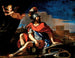 Mars med Amor - Guercino — visning af kunstværket