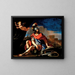 Mars med Amor - Guercino — indrammet kunstværk på væggen