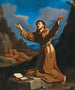 Sankt Fransiscus modtager stigmata - Guercino — visning af kunstværket