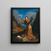 Sankt Fransiscus modtager stigmata - Guercino — indrammet kunstværk på væggen