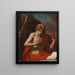 Sankt Jérôme - Guercino — indrammet kunstværk på væggen