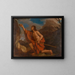 Sankt Johannes Døberen i ørkenen - Guercino — indrammet kunstværk på væggen