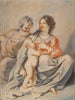 La Sainte Famille - Guercino — visning af kunstværket