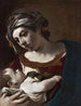 Jomfru med barnet - Guercino — visning af kunstværket