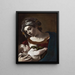 Jomfru med barnet - Guercino — indrammet kunstværk på væggen