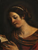 en ung pige, der læser - Guercino — visning af kunstværket
