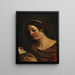 en ung pige, der læser - Guercino — indrammet kunstværk på væggen