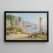 Vue de la côte d'Amalfi - Guglielmo Giusti — indrammet kunstværk på væggen