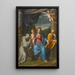 Den Hellige Familie med Saint François - Guido Reni — indrammet kunstværk på væggen