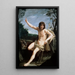 Saint Jean-Baptiste dans le désert - Guido Reni — indrammet kunstværk på væggen