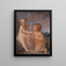 L'Enfant Jésus og hellige Johannes - Guido Reni — indrammet kunstværk på væggen