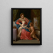 Jomfru med barnet med Sankt Johannes Døberen - Guido Reni — indrammet kunstværk på væggen