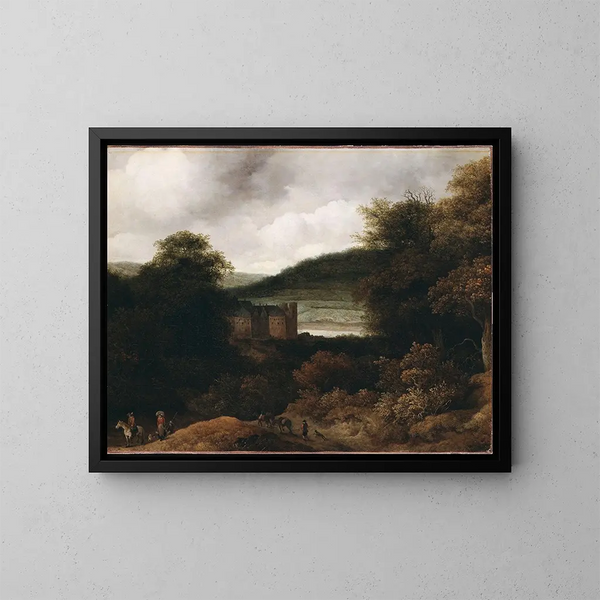 Vue sur le Rhin - Guillam Dubois — indrammet kunstværk på væggen