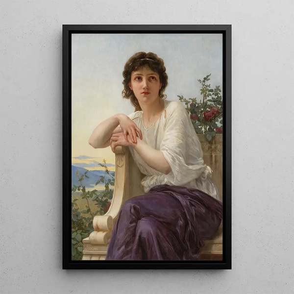 Kontemplation - Guillaume Seignac — indrammet kunstværk på væggen