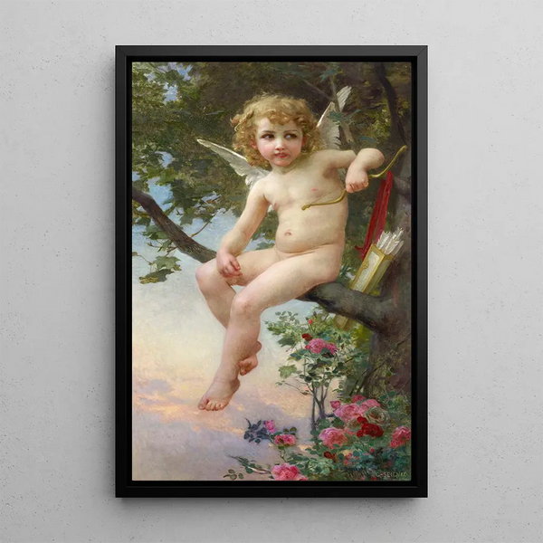 Cupidon - Guillaume Seignac — indrammet kunstværk på væggen
