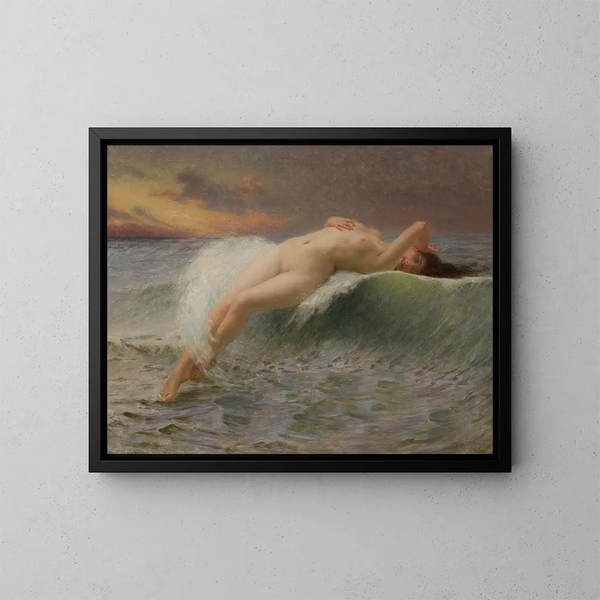 La Vague - Guillaume Seignac — indrammet kunstværk på væggen