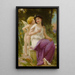 Vénus og Kærlighed - Guillaume Seignac — indrammet kunstværk på væggen