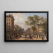 Le boulevard des Italiens, Paris - Giuseppe Canella — indrammet kunstværk på væggen