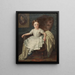 Hilda Amalia Brusewitz née i 1853 - Gustaf Henrik Brusewitz — indrammet kunstværk på væggen