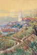 Vue de l'église abbatiale de Klosterneuburg - Gustav Feith — visning af kunstværket
