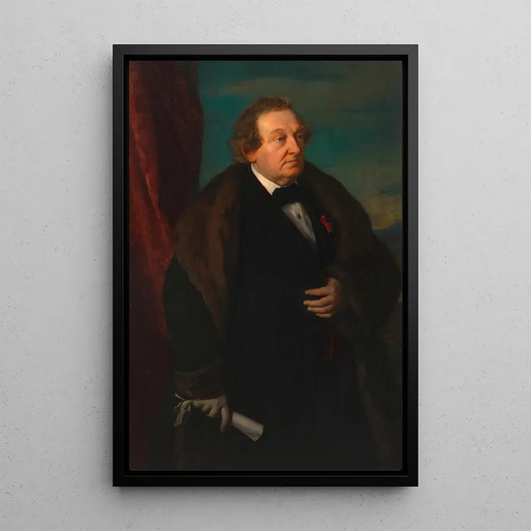 Heinrich Johann Immanuel Anschtz skuespiller - Gustav Gaul — indrammet kunstværk på væggen