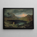 Lac dans les monts des Géants - Gustav Karl Ludwig Richter — indrammet kunstværk på væggen