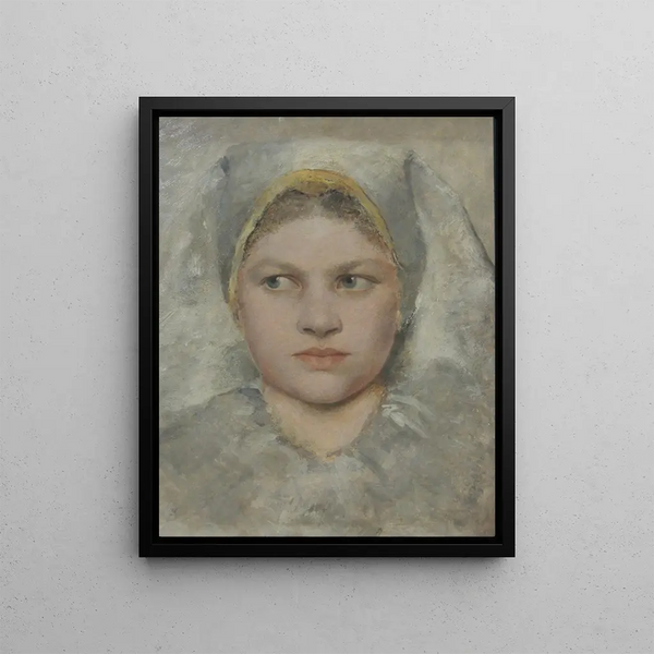 Gustav Klimt - Head Study of a Girl von Hana.webp