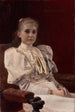 Unge pige sidder - Gustav Klimt — visning af kunstværket