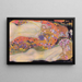 Serpents d'eau II - Gustav Klimt — indrammet kunstværk på væggen
