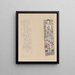 To modeller til Otto Wagners dekorative blad - Gustav Klimt — indrammet kunstværk på væggen